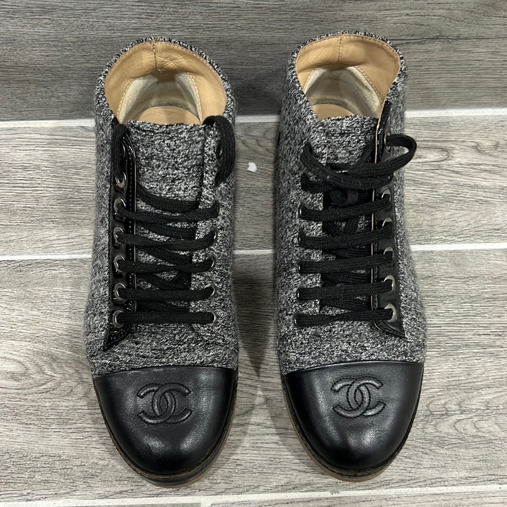 Chanel booties.